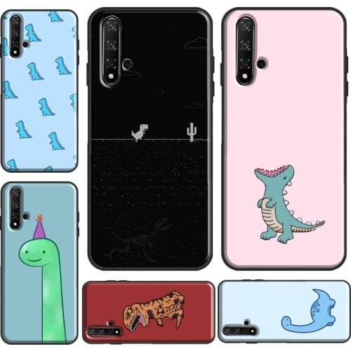 Cartoon Dinosaur Case For Huawei Y6 Y7 2019 Nova 5T Funda For Honor 10i 10 Lite 20 Pro 8X 9X 7A 8A Case