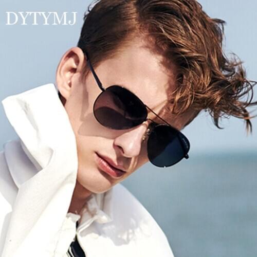 DYTYMJ 2020 Pilot Photochromic Sunglasses Men Polarized Sunglasses Retro Vintage Drivers Anti-Glare Sun Glasses For Men UV400