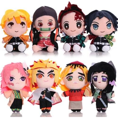 Demon Slayer Plush Toys Hot Sale Cartoon Kamado Tanjirou Nezuko Agatsuma Zenitsu Soft Cute Stuffed Doll Baby Toys For Gifts 2021