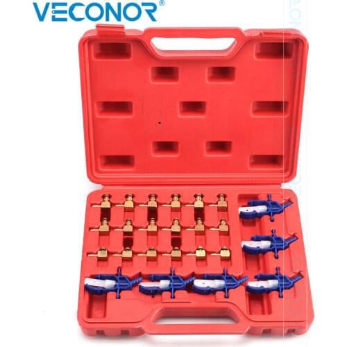 Diesel Fuel Injector Flow Meter Testing Tool Connector Converter Fuel Flow Test