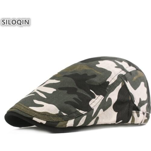 XdanqinX Adult Womens Camouflage Hat 2020 New Mens Fashion Cotton Berets Adjustable Size Brands Caps Dads Hats Tongue Cap