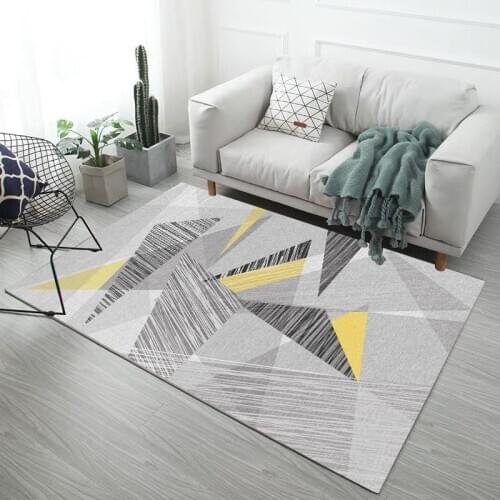 Plus Size Geometric Floral Decoration Colorful Carpet Rug Living Room Wood Floor Non-slip Antifouling Carpet For Bedroom Parlor