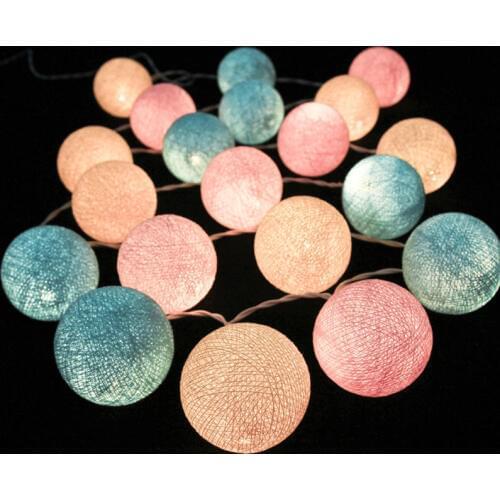 Battery USB AC plug in Holiday Tree twinkle Lights sweet pastel String Cotton Lapm Holidays Decorations Free shipping