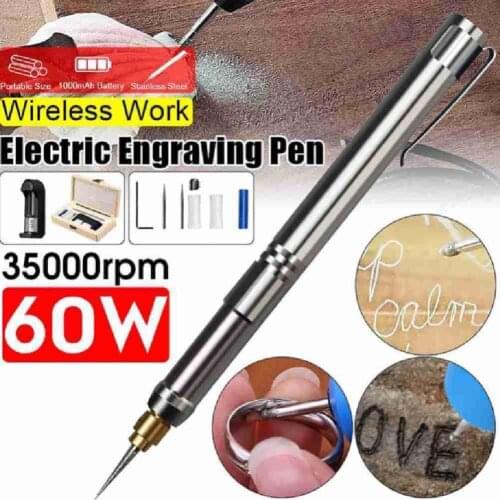 Mini Cordless Electric Engraving Pen, 60W 33000rpm DIY Grinder, Engraving Sander, Polisher, Manual Polishing Tools