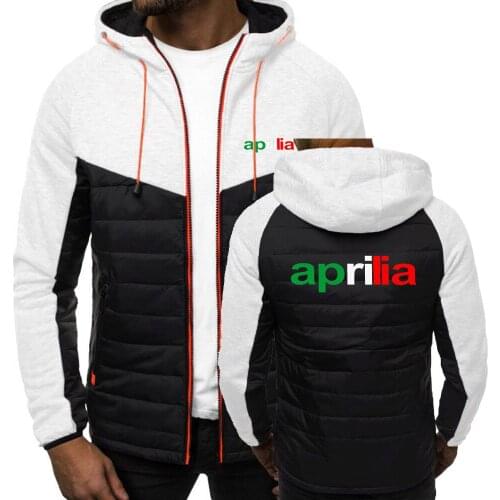 Motorcycle Aprilia 2021 New Printing Zipper Hooded Hoodies Classic Fashion Print Coat Male Casual 7 Color Jackets Sport Coats