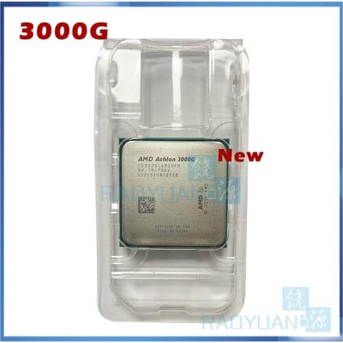 NEW AMD Athlon 3000G X2 3000G 3.5 GHz Dual-Core Quad-Thread CPU Processor YD3000C6M2OFH Socket AM4 New but without the cooler