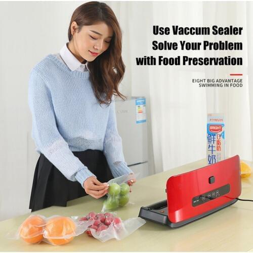 Vacuum Sealing Machine Dry Wet Food Packaging Vacuum Sealer for Kitchen Storage with Bags