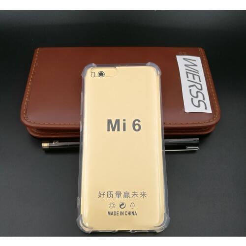 Anti-knock Transparent TPU Case for Xiaomi Mi 6 Mi6 pro Xiaomi Mi6 Plus Xiaomi Mi 6 Soft Silicon phone Back cover Case fundas