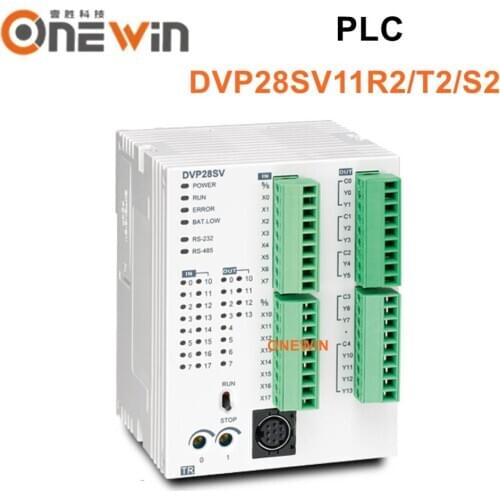 DVP28SV11R2 DVP28SV11T2 DVP28SV11S2 Delta PLC 16DI 12DO transistor relay 24VDC