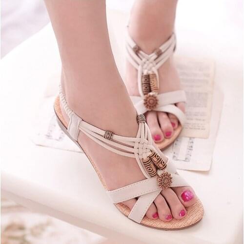 Women Sandals 2021 Summer Wedges Shoes For Women Beach Shoes Bohemia Gladiator Flip Flop Heels Sandals Women