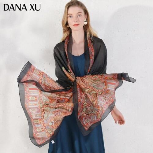 2020 Silk Long Scarf Luxury Brand Women New Design Beach Blanket Shawl Wear Swimwear Bandana Hijab Face Shield Foulard