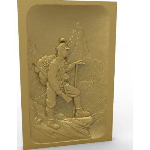 Soldiers 3D model relief STL model for CNC Router carving engraving artcam type3 aspire M345