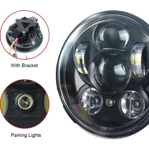 LED Headlight 5.75 inch Hi Low Beam Parking Light with Bracket for Yamaha Bolt Raider Stryker SCR950 Warrior