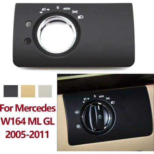 Car Interior Head lamp Headlight Switch Panel Trim Replacement For Mercedes Benz W164 ML GL 300 350 450 500 2005-2011