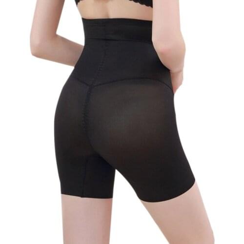 Ladies' Thin Section Abdomen Control High Waist Shaping Panties Hip-Lifting Comfortable Breathable Soft Safety Pants