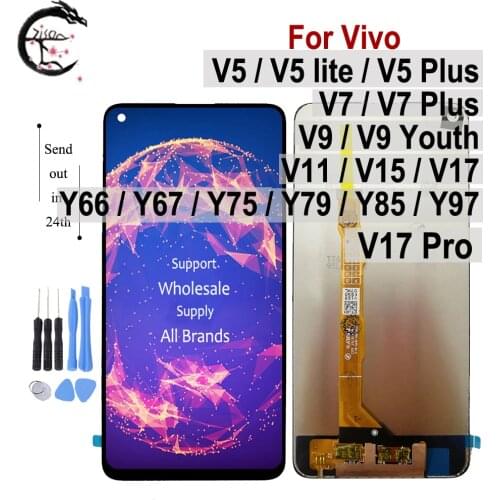 LCD For Vivo V5 Plus V7 V9 Youth V11i V15 V17 Pro Display V5 Lite Y66 Y67 Y75 Y79 Y85 Y97 LCD Screen Touch Digitizer Assembly
