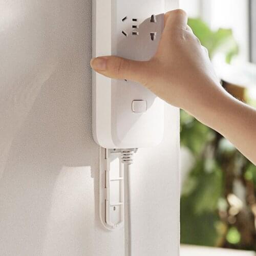 1/3Pcs Wall-Mounted Sticker Punch-free Plug Fixer Home Self-Adhesive Socket Holder for Home and Office Organizer