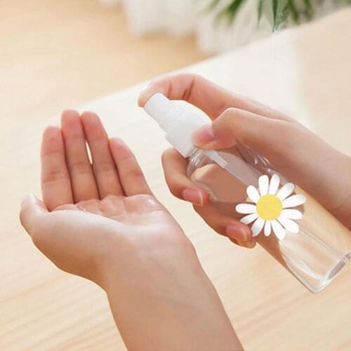 1pc 40/60/80ml Portable Empty Spray Bottles Plastic Atomizer Transparent Multi-capacity Travel Perfume Spray Refillable Bottle