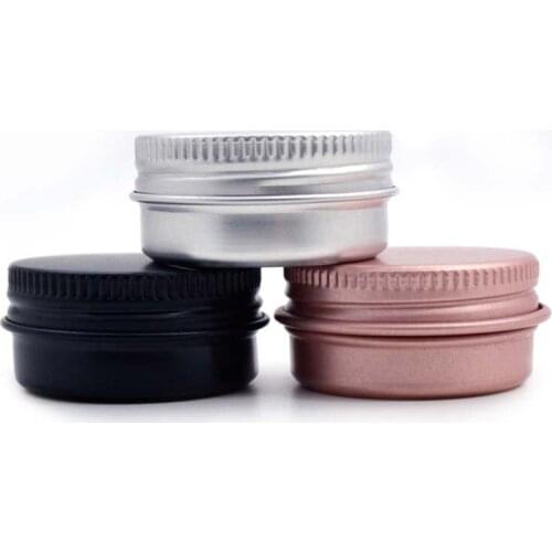 100pcs Cosmetic Metal 5g 10g Pink Empty Aluminum Pot Jars Containers Nail Gel Powder Makeup Tool Eye Cream Hair Conditioner Tin
