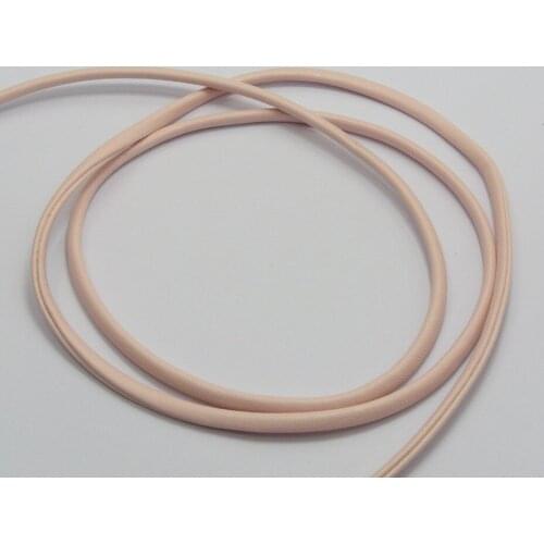 32.8 Feet Pale Pink Flat Soft Synthetic Leather Jewelry Cord 4X2mm