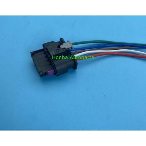 Free shipping 5/10/20/50/100 pcs Mass Air Flow Sensor MAF Connector Pigtail 5-Pin 4F0 973 705 4F0973705 with 15 cm 20AWG wire