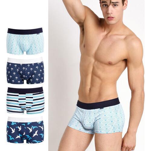 3 pieces/bag Boxer Mens Underwear Cotton Man Big Short Colorful Breathable Solid Flexible Shorts Boxer Pure Color Underpants