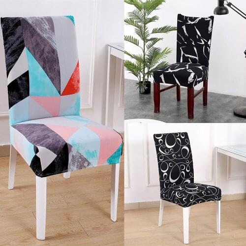 Chair Covers for Kitchen Hotel Living Room Chair Cover with Back Spandex Elastic Stretch Decoration Protector Seat Slipcovers
