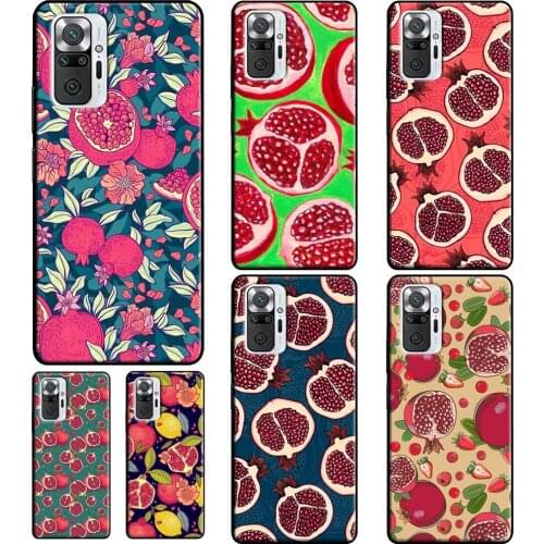 Tropical pomegranate pattern Case For Xiaomi Redmi Note 8 Pro 10 9 8T 9S Phone Case For Redmi 9 9A 9C 9T 8A 7A 6A K40