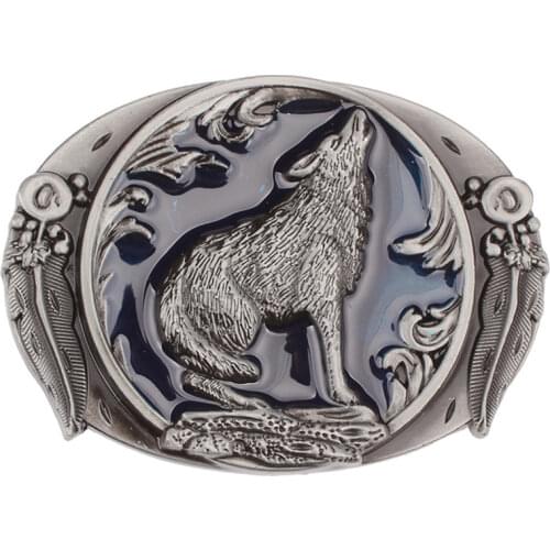 Wild Wolf Belt Buckle Personalized Beast Pattern