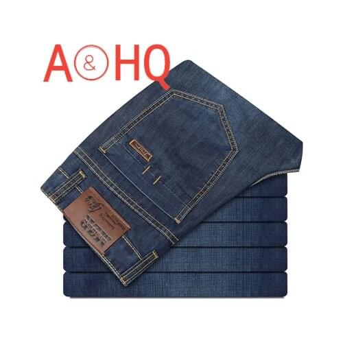 Big Size 30-46 Denim Man Jeans Casual Lightweight Stretch Mens Jeans Spring Classic Jeans