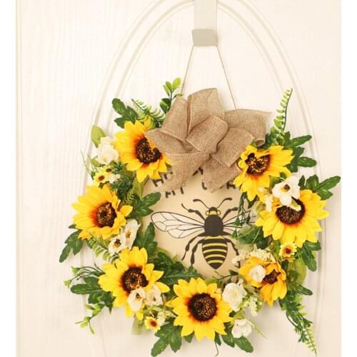 Round Artificial Garland Spring Summer Garland s Garland