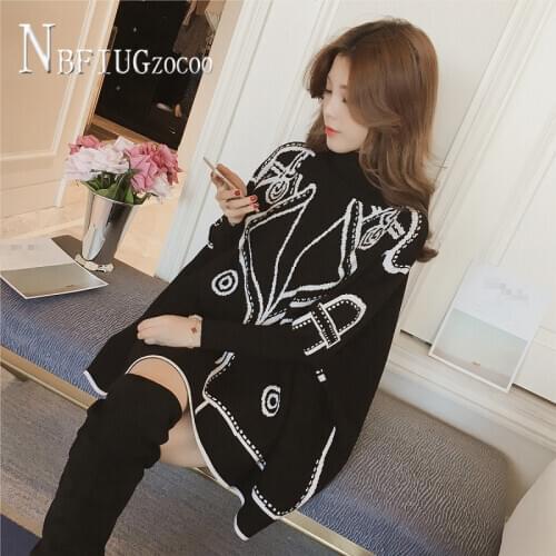 2020 Fashion Cloak Women Sweater Turtleneck Casual Female Sweaters