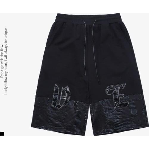 Techwear Hip Hop Black Tactics Men Cargo Short Pants Summer Reflective Male Ribbons Joggers Casual Pockets Tactical Streetwear