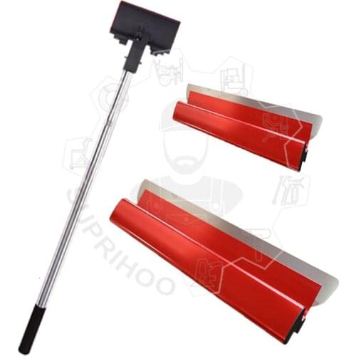 Aluminum Alloy Skimming Blade Set Drywall Tools Finishing Blade Kit With 12in and 22in Blades and Adjustable Extension Rod