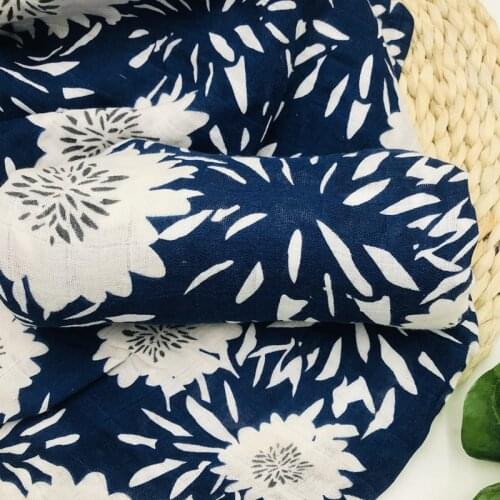 Orchid 100% Cotton Blanket Muslin Swaddle Wrap 120X110cm Baby Blankets For Newborn Swaddling Muslin Diaper Stroller Cover Nest