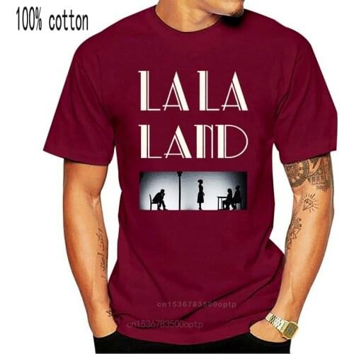 La La Land Poster Emma Stone Ryan Gosling Homme Tee Shirt Fashion Harajuku Tshirt Cool Logo Tshirts O Neck