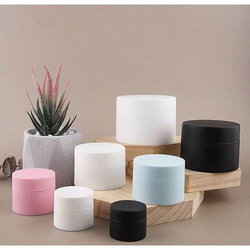 3g 5g 10g 15g 30g 50g 80g Matte Empty Container Empty Travel PP Facial Cream Jar Cosmetic Plastic Box Cosmetic Refillable Bottle