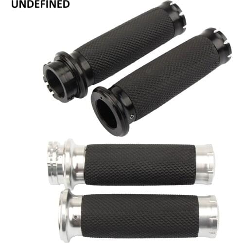 1 Inch 25mm Hand Grips Motorcycle CNC Rubber Handle Bar For Harley Sportster XL883 1200 Dyna FXDB Softail FLS Touring Road King