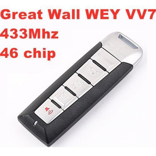 For Great Wall Wey VV5 / VV7 smart car key 433Mhz 46 chip/ 47 chip