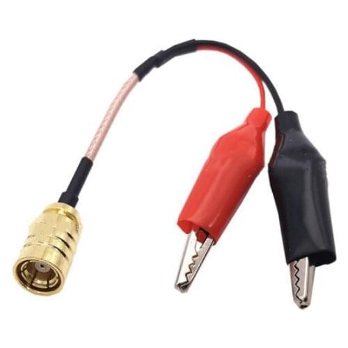 SMB Female to Dual Alligator Clip Test Connector Pigtail RG316 Cable