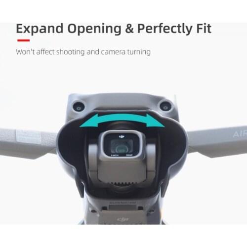 Sunnylife Lens Hood Gimbal Camera Protector Cover Sunshade Black For DJI Air 2S/Mavic Air 2 Lens Hood Drone Accessories Kits