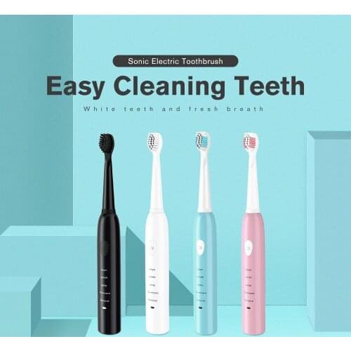 Powerful Electric Toothbrush Rechargeable 41000time/min Ultrasonic Washable Electronic Whitening Waterproof Teeth Brush