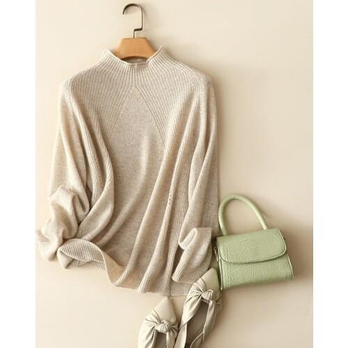 High-end 100% cashmere sweater turtleneck women fashion candy color pullovers knitted autumn winter warm softness jumper tops