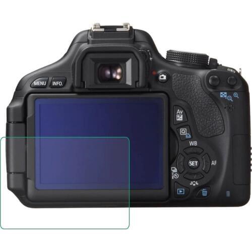 Tempered Glass Protector Guard Cover for Canon EOS 60D 600D 550D M M2 Kiss X5 X4 Rebel T3i T2i Camera LCD Screen Protective Film