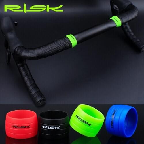 1 Pair Cycling Handlebar Tape Fixing Sleeve Bicycle Winding Bend Bar Non-slip Silicone Strap Bike Seatpost Protective Accessory