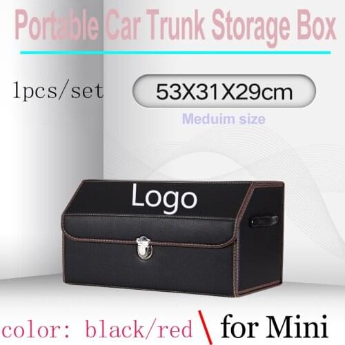 1pcs/set Auto Folding Multipurpose Collapsible Bag Car Rear Storage Box for R50 R52 R55 R56 R57 R58 R59 R60 R61 F55 F56
