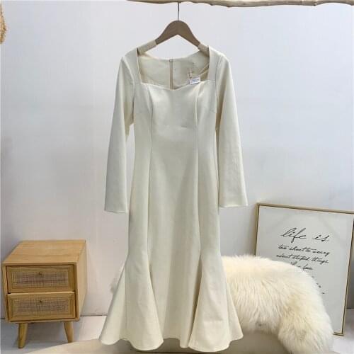 2021 women fashion Low neck dress hq20210810