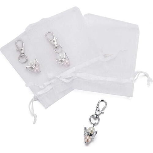 30 Pieces Organza Bags Wedding Favors Baptism Pendants Christmas Communion Confirmation Gifts For Guests