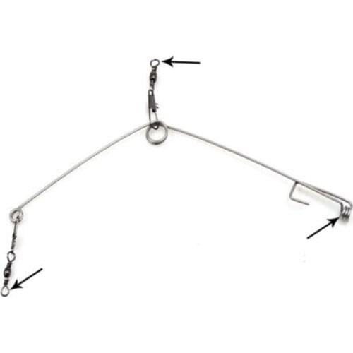 5Pcs Smart Stainless Steel Hook Trigger Spring Fishing Hook Setter Bait Bite Triggers the Hook Catch Fish Automatically WHS