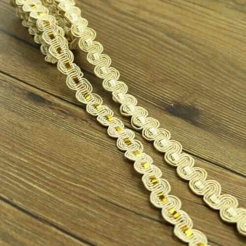 5 yards gold code fashion DIY gold lace knitting pattern exquisite handmade DIY accessories